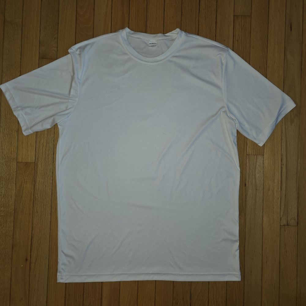 Sport-Tek ST350 Men's XLT White Polyester Short Sleeve Tee NWOT